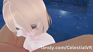 Chinese Teen Sucks Lifeguard By The Pool~~ [VRChat ERP]